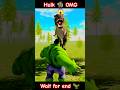 Hulk 🧌 vs T-Rex 🦖 | Epic Fight 😱🔥 Wait For End 💥 #shorts