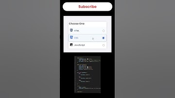 Custom Radio Buttons  Using HTML & CSS | Modern Option Selector Design