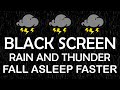 HEAVY RAIN &amp; THUNDER Sounds | BLACK SCREEN #rainsounds #rain #sleepsounds #relax