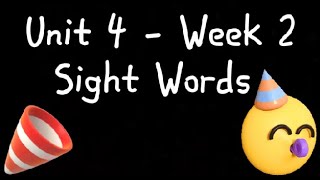 Wonders 1st Grade Unit 4 - Lesson 2 - Week 2 High Frequency Sight Words Review