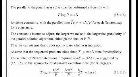 Parallel performance and parallel algorithms (4)