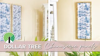 DIY Dollar Tree Chinoserie panels