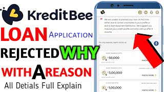 Kreditbee Loan Application Rejected 🚫 Retry in 6 Month  We Are Unable To Progress Problem Solved screenshot 3