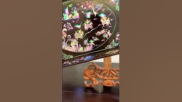 Tại sao khay trà gỗ trắc khảm ốc vàng tranh lại được ưa chuộng trong nghệ thuật trang trí ?