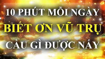 BIẾT ƠN VŨ TRỤ – Cầu Gì Được Nấy Thu Hút Dòng Chảy Năng Lượng Tiền Bạc – Luật Hấp Dẫn
