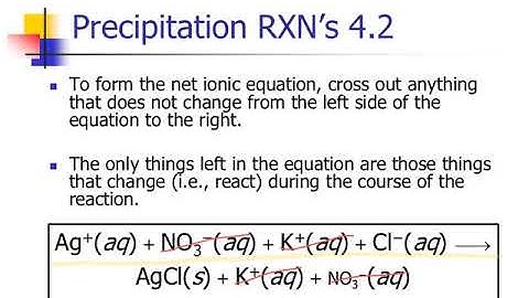 Unit 5 Net ionic Eqn
