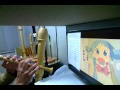 日常OP【ヒャダインのカカカタ☆カタオモイ-C】をリコーダーで吹いてみた