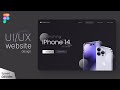 Iphone 14 launch website UI design in figma || DVxUI