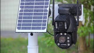 Sectec Smart Ηλιακή Κάμερα St-5986M, 3Mp Dual Lens, 20X Zoom, 4Gwifi, Ptz