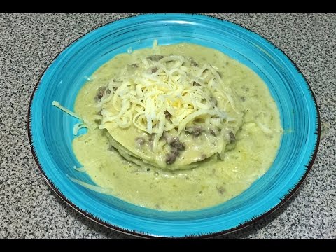 Enchiladas Verdes Con Carne Molida