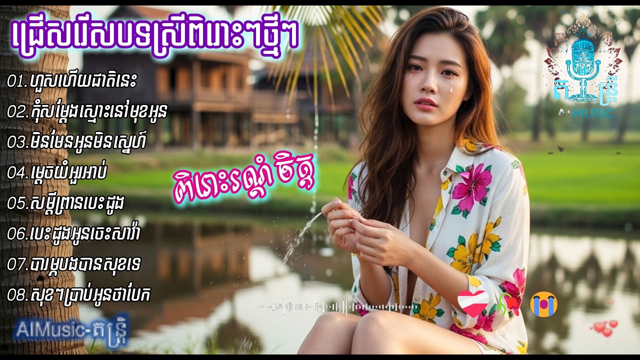 ជ្រើសរើសបទស្រីពិរោះៗថ្មីៗ | បទស្នេហាកំសត់ពេញនិយម 2026 💔 | Khmer Sad Love Song​​ | AIMusic-តន្ត្រី