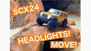 SCX24 JLU WRANGLER HEADLIGHT UPGRADE!