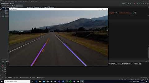 lane detection demo | openCV