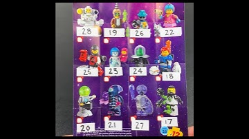 How to decipher LEGO CMF Series 26 Space QR codes #lego #legominifigures #legospace