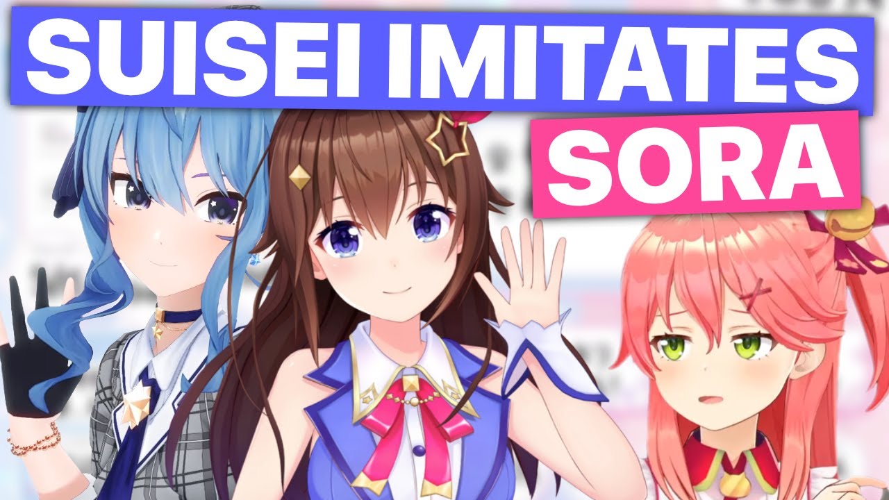 Suisei Imitates Sora (Feat. Miko, AZKi, Roboco / Hololive) [EN Sub]