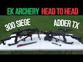 Lets See How These Stack Up - EK Archery 300 Siege vs Adder TX