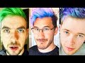 7 YouTubers With The CRAZIEST HAIR! (DanTDM, JackSepticEye, Markiplier, PewDiePie)