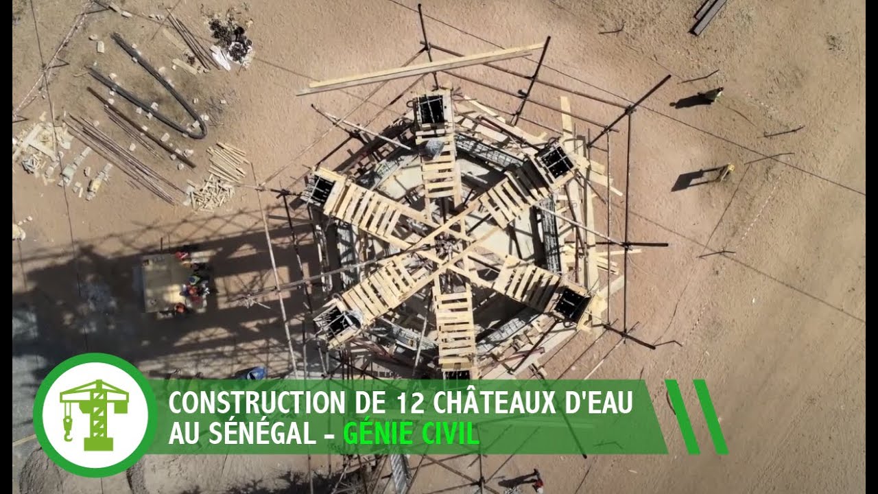 SADE - Construction de 12 châteaux d'eau au Sénégal 