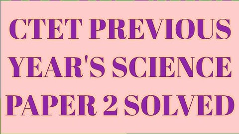 CTET 2nd Previous year