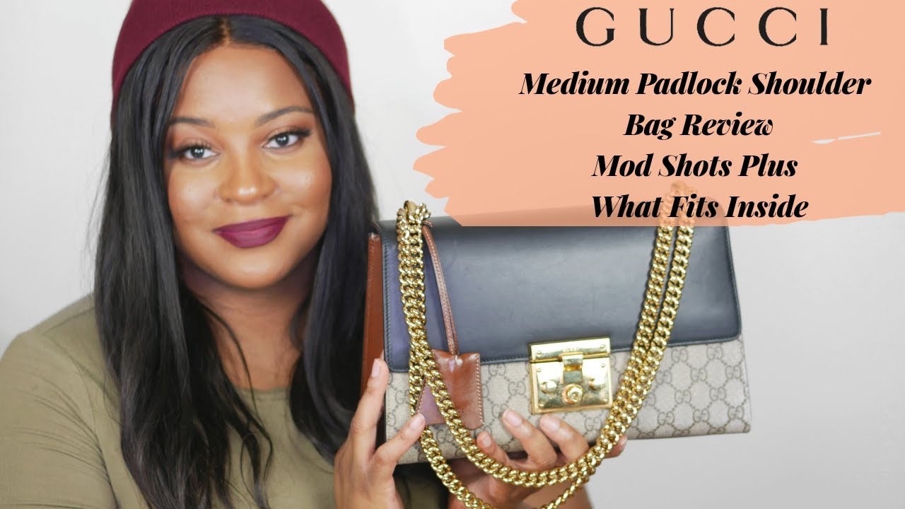 Gucci Guccissima Padlock Medium Shoulder Bag