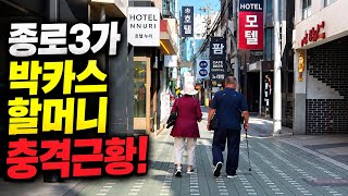 충격적이었습니다… 종로3가 박카스 할머니 근황