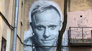 Graffiti in memory of Keith Flint. 19.07.20 Saint Petersburg. Russia. video: Alex Kornyshev