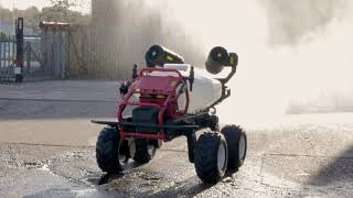 R150-ATJ Robot Crop & Disinfectant Sprayer in Action