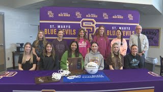 St Marys girls’ basketball on winning the WVSSAC Class A State Championship