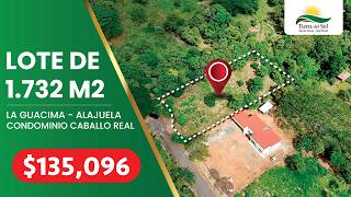Lote de 1.732 m² en condominio Caballo Real en La Guácima, Alajuela.