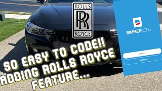 How to use BimmerCode ***Super EASY*** | Unlock Rolls Royce Function!!