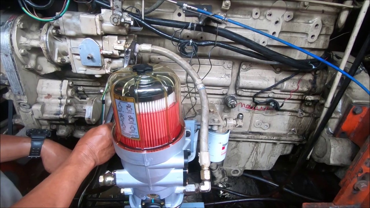 Yili CorePower Fuel Water Separator installed in Cummins NTA855 YouTube