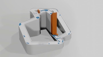 HD Particle fluid simulation - 33 [blender]