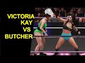 GLOW 1985 Victoria Kay vs Butcher - Knockout Match