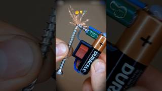 Amazing Spark Experiment With a 9V Battery! ⚡ || How Did He Make Sparks With a Battery? ⚡😱#usa#viral