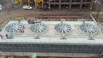 cooling towers models  show in this video                              cross flow & counter flow