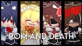 [FNAF] Rom And Death MEME || FT. FNAF 1 + The Missing Children || Swap AU || Gacha Club