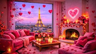🔴 Live! Valentine's Day Paris 24/7 Eiffel Tower View 🔥 Romantic Fireplace screenshot 5