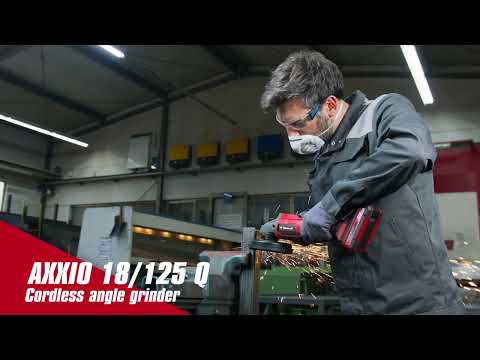 Einhell AXXIO 18/125 Q Akumulatorska ugaona brusilica, bez baterije i punjača - video 6