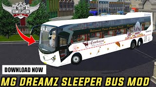 Download MG DREAMZ SLEEPER BUS MOD For Bus Simulator Indonesia|BUSSID V3.5 |FULL INSTALLATION INFO