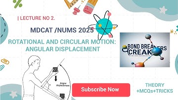Rotational & Circular Motion -Mdcat| Lecture 2:Angular displacement |Mdcat Physics|Uhs|Etea|Nums