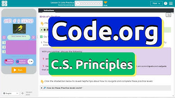 Code.org Lesson 3.1A Lists Practice | Tutorial with Answers | Unit 6 C.S. Principles