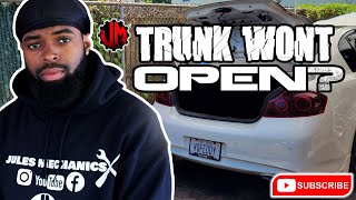 Trunk won’t open? G35, G37,Q40 Quick Fix
