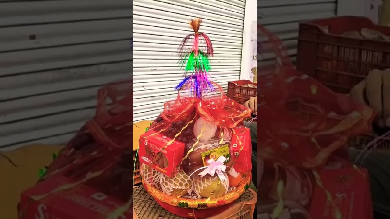 Shagun shadi ke liye tayar fruit basket