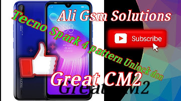 Tecno spark 4 pattern unlock with great cm2 mt2