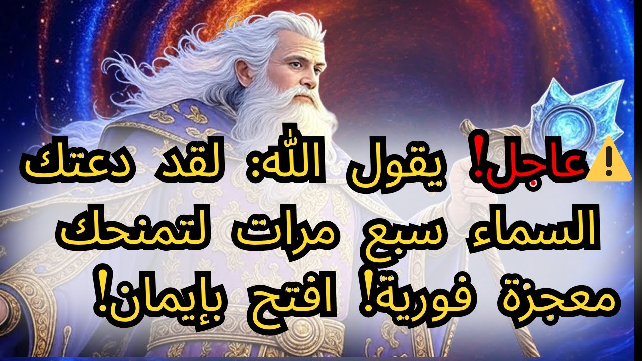 ⚠️عاجل! يقول الله: السماء نادتك سبع مرات لتمنحك معجزة فورية! لا تتجاهلها مرة أخرى! افتحها بإيمان.