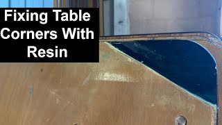 Fixing Table Corners With Resin