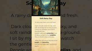 Soft Rainy Day #shorts #english #learnenglish #englishreading #englishgrammar screenshot 1