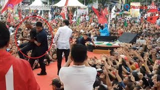 Jokowi Kampanye di Tegal, Basah Kuyup hingga Pendukung Tembus Pengamanan Paspampres