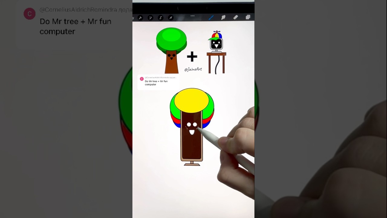 Mr. Tree + Mr. Fun Computer Sprunki mix 