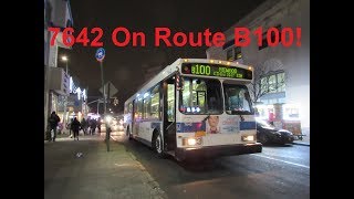 NeoplanDude | MTA Bus Company 2003 Orion VII CNG #7642 On Route B100, To Mill Basin!